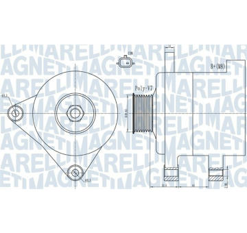 generátor MAGNETI MARELLI 063732101010