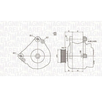 generátor MAGNETI MARELLI 063738290010