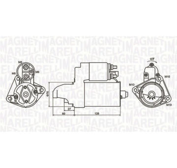 Startér MAGNETI MARELLI 063721050010