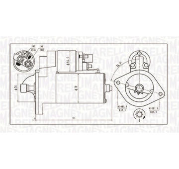 Startér MAGNETI MARELLI 063721135010