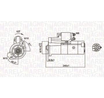 Startér MAGNETI MARELLI 063721221010