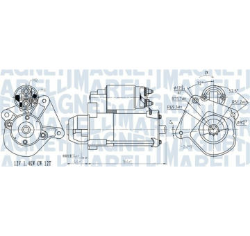 Startér MAGNETI MARELLI 063721275010