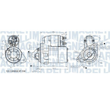 Startér MAGNETI MARELLI 063721307010