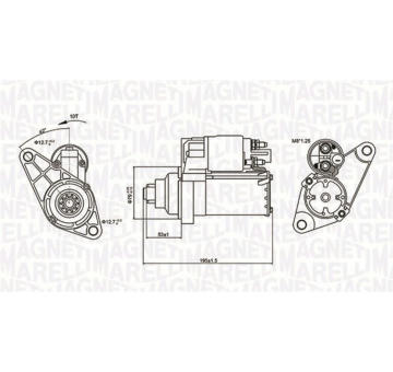 Startér MAGNETI MARELLI 063721330010