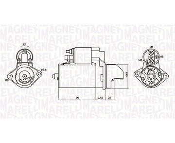 Startér MAGNETI MARELLI 063721334010