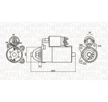 Startér MAGNETI MARELLI 063721336010