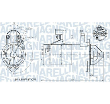 Startér MAGNETI MARELLI 063721365010