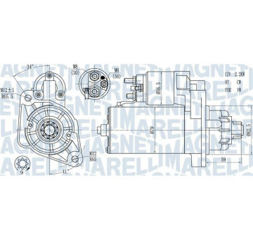 Startér MAGNETI MARELLI 063721378010