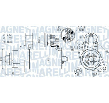 Startér MAGNETI MARELLI 063721393010