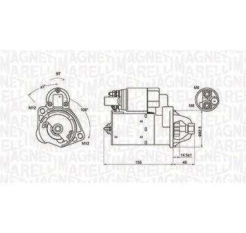 Startér MAGNETI MARELLI 063721394010