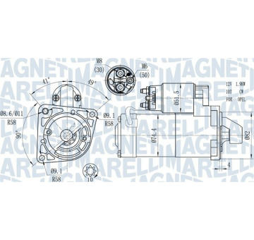 Startér MAGNETI MARELLI 063721428010