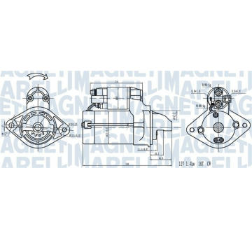 Startér MAGNETI MARELLI 063721441910