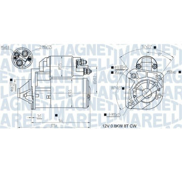 Startér MAGNETI MARELLI 063721442010