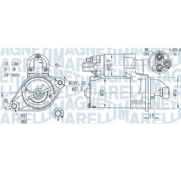 Startér MAGNETI MARELLI 063721450010