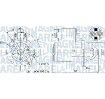 Startér MAGNETI MARELLI 063721469010