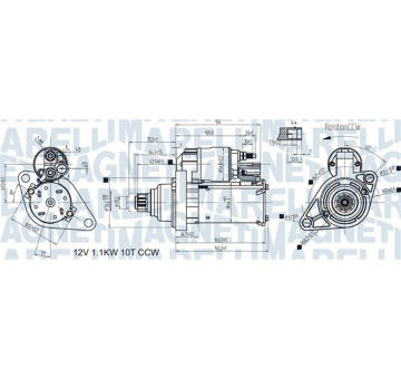 Startér MAGNETI MARELLI 063721470010