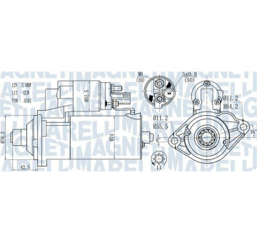 Startér MAGNETI MARELLI 063721512010