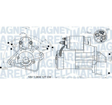 Startér MAGNETI MARELLI 063721524010