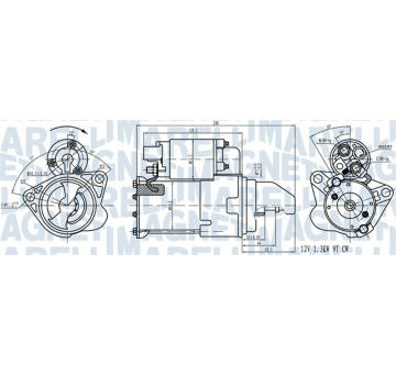 Startér MAGNETI MARELLI 063721543010