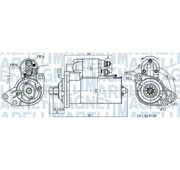 Startér MAGNETI MARELLI 063720789010