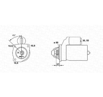 Startér MAGNETI MARELLI 943252207010