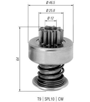 Pastorek, startér MAGNETI MARELLI 940113020278