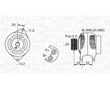 generátor MAGNETI MARELLI 063321803010