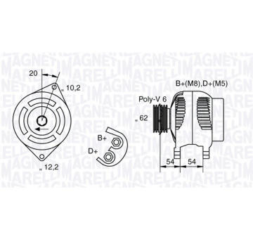 generátor MAGNETI MARELLI 063321729010