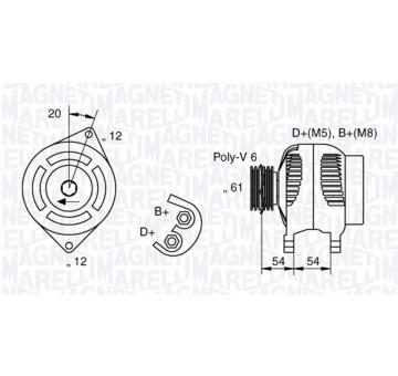 generátor MAGNETI MARELLI 063321819010