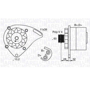 generátor MAGNETI MARELLI 063321760010