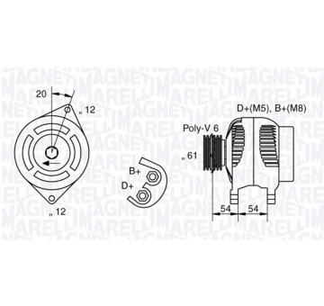 generátor MAGNETI MARELLI 063321826010