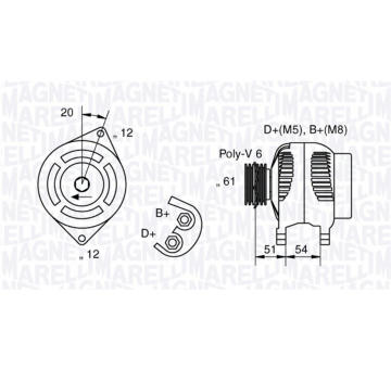 generátor MAGNETI MARELLI 063321862010