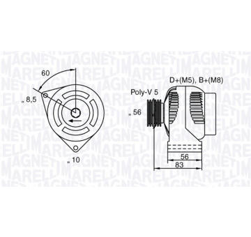 generátor MAGNETI MARELLI 063341740010