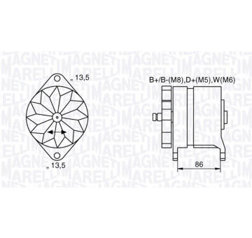 generátor MAGNETI MARELLI 063536895380