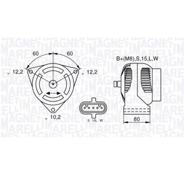 generátor MAGNETI MARELLI 063535255010