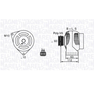 generátor MAGNETI MARELLI 063532622010