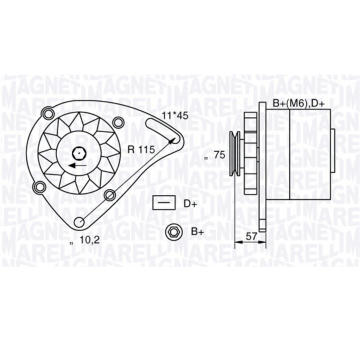 generátor MAGNETI MARELLI 063321000010