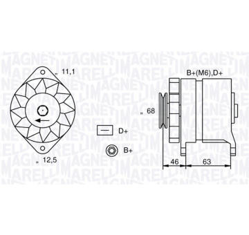 generátor MAGNETI MARELLI 063321021010