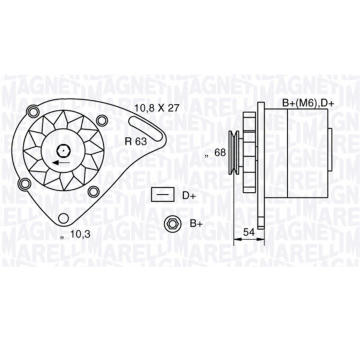 generátor MAGNETI MARELLI 063321165010