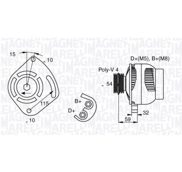generátor MAGNETI MARELLI 063377001010