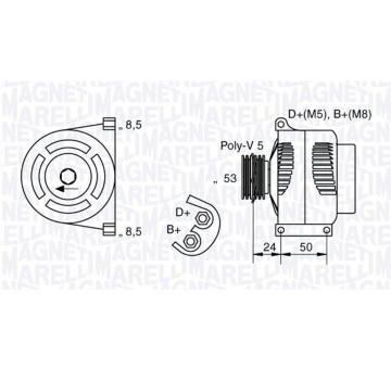 generátor MAGNETI MARELLI 063377002010