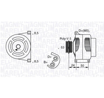 generátor MAGNETI MARELLI 063377009010