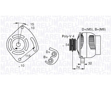 generátor MAGNETI MARELLI 063377011010