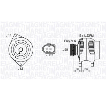 generátor MAGNETI MARELLI 063377014010