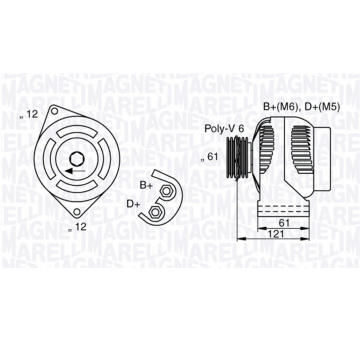 generátor MAGNETI MARELLI 063377017010