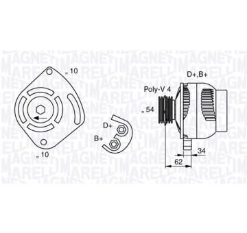 generátor MAGNETI MARELLI 063377031010