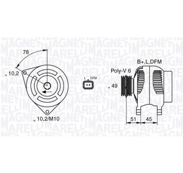 generátor MAGNETI MARELLI 063377301010