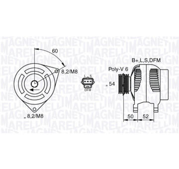 generátor MAGNETI MARELLI 063377419010