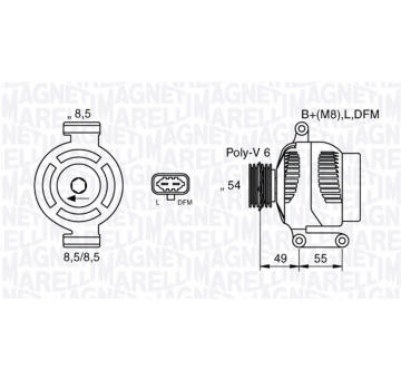 generátor MAGNETI MARELLI 063377423010