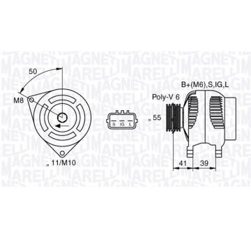 generátor MAGNETI MARELLI 063377431010